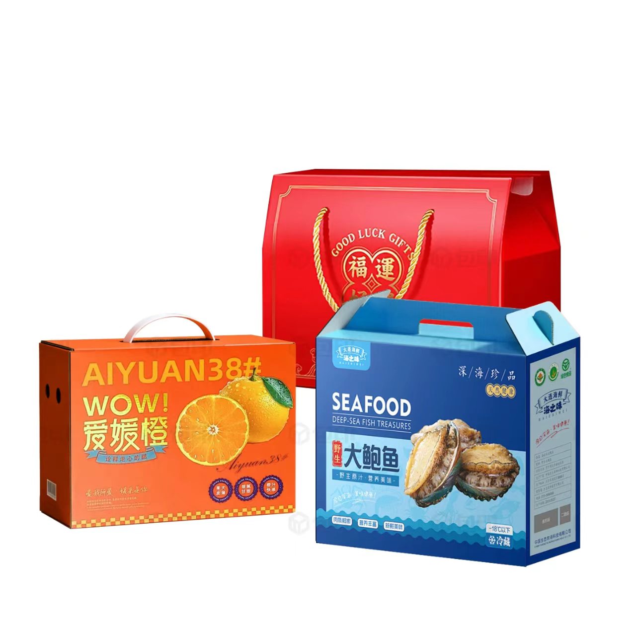 Integrated Die-Cut Handle Box, Punch Handle Box, Rope Handle Box, Corrugated Box with Handle. 